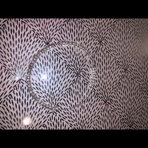 clear beaded bangle bracelet